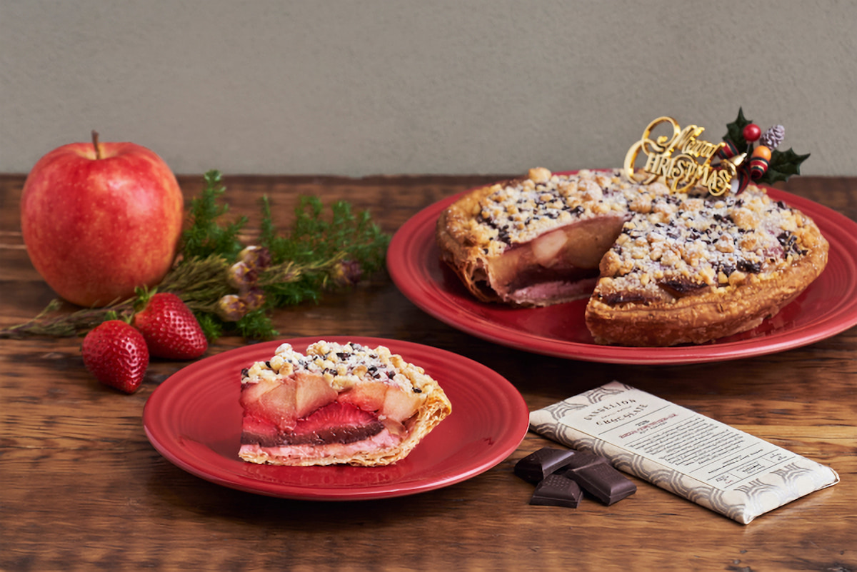 アップルパイ専門店グラニースミスのチョコレートと苺のクリスマスアップルパイ